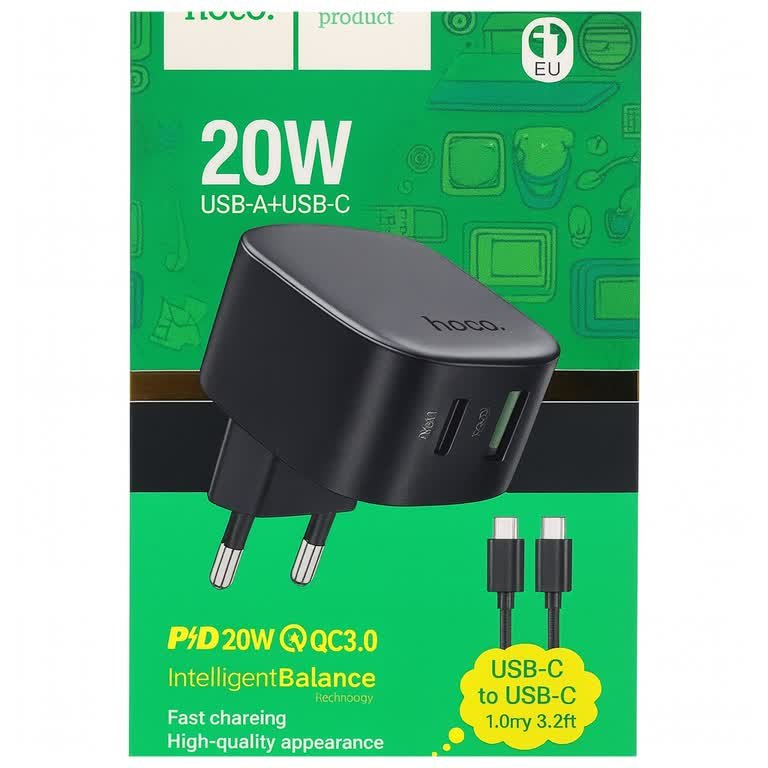 Chargeurs Hoco 20w USB A+USB C