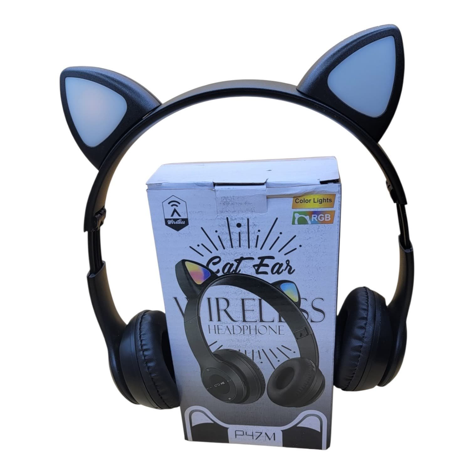سماعة Cat Ear Wireless Headphone RGB