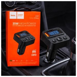 🚗✨ Hoco E87 – ناقل FM لاسلكي عالي الأداء (35W)