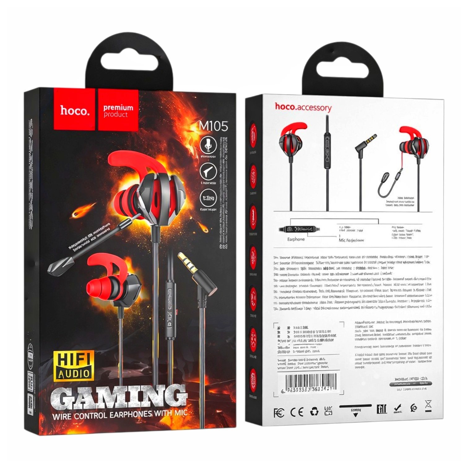 🎧🔥 HOCO M105 Gaming Earphones